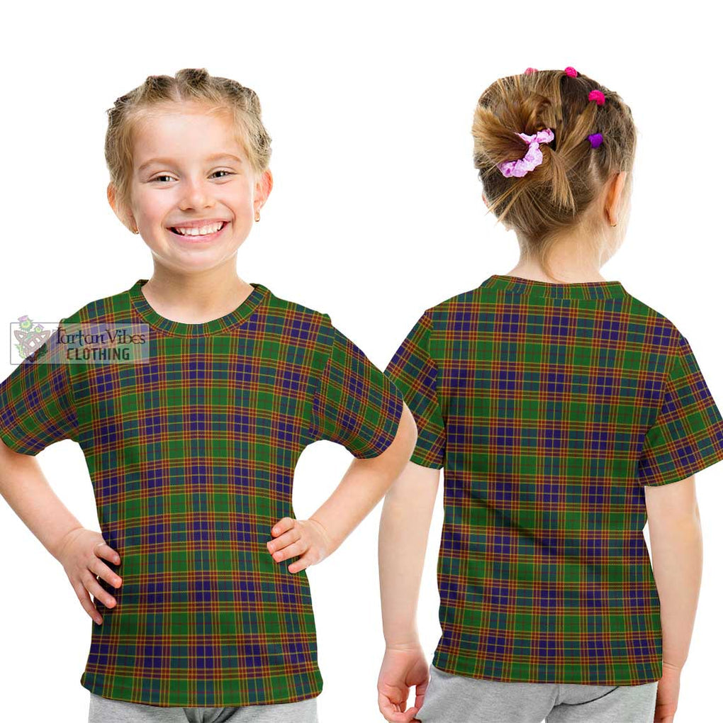 Stevenson Old Tartan Kid T-Shirt Youth XL Size14 - Tartanvibesclothing Shop