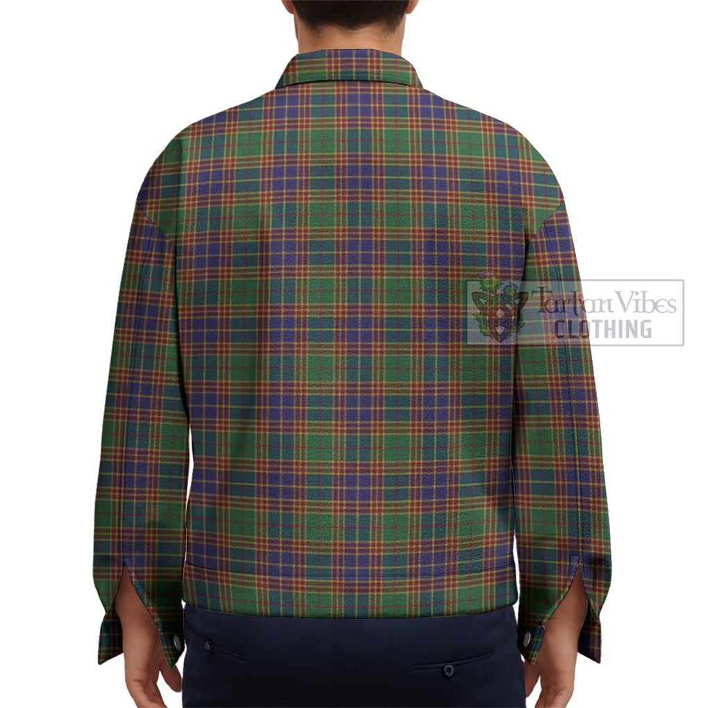 Stevenson Old Tartan Unisex Lapel Cotton Jacket - Tartan Vibes Clothing