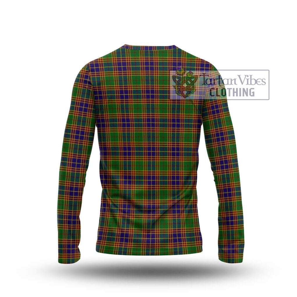 Stevenson Old Tartan Long Sleeve T-Shirt with Family Crest DNA In Me Style - Tartanvibesclothing Shop