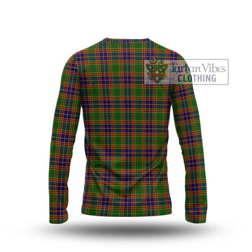 Stevenson Old Tartan Long Sleeve T-Shirt with Family Crest DNA In Me Style - Tartanvibesclothing Shop