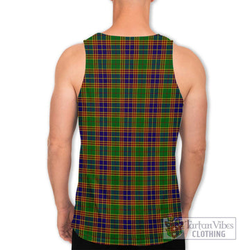 Stevenson Old Tartan Men's Tank Top with Family Crest DNA In Me Style - Tartanvibesclothing Shop