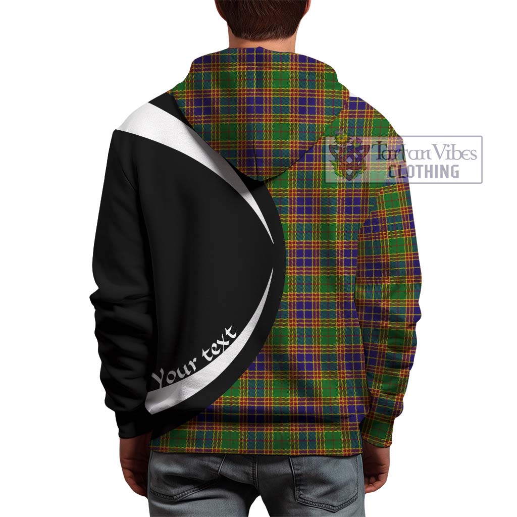 Stevenson Old Tartan Hoodie with Family Crest Circle Style - Tartan Vibes Clothing