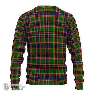 Stevenson Old Tartan Knitted Sweater with Family Crest DNA In Me Style - Tartanvibesclothing Shop
