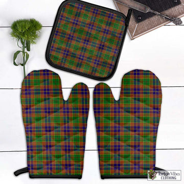 Stevenson Old Tartan Combo Oven Mitt & Pot-Holder Combo 1 Oven Mitt & 1 Pot-Holder Black - Tartan Vibes Clothing