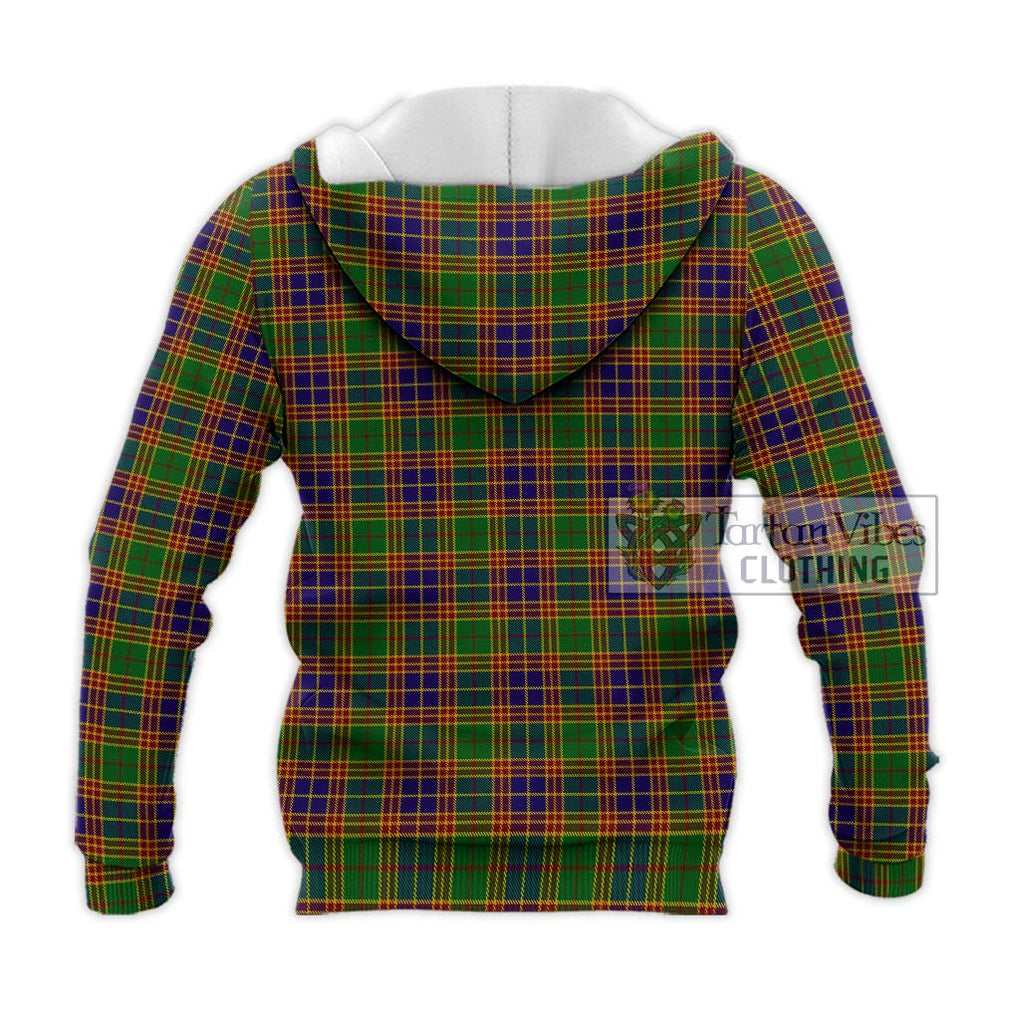 Stevenson Old Tartan Knitted Hoodie with Family Crest DNA In Me Style - Tartanvibesclothing Shop
