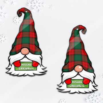 Stewart Atholl Modern Gnome Christmas Ornament with His Tartan Christmas Hat