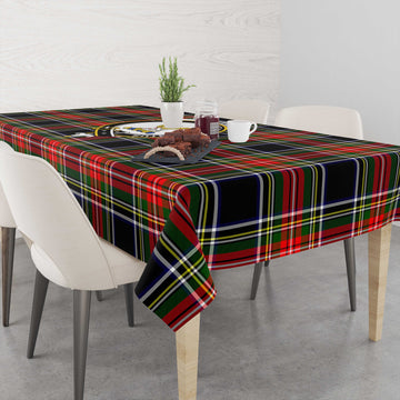 Stewart Black Tatan Tablecloth with Family Crest
