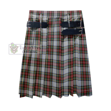 Stewart Dress Tartan Men's Pleated Skirt - Fashion Casual Retro Scottish Kilt Style