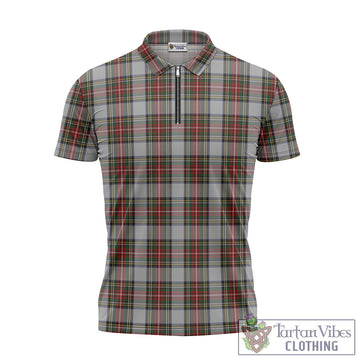 Stewart Dress Tartan Zipper Polo Shirt