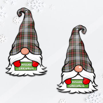 Stewart Dress Gnome Christmas Ornament with His Tartan Christmas Hat