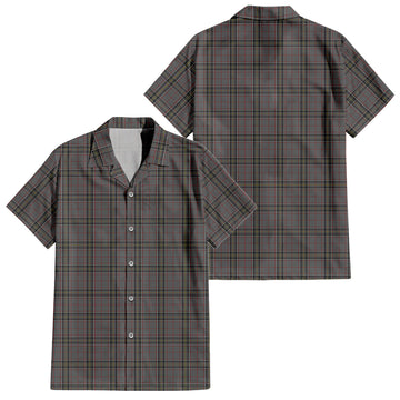 Stewart Grey Tartan Short Sleeve Button Down Shirt