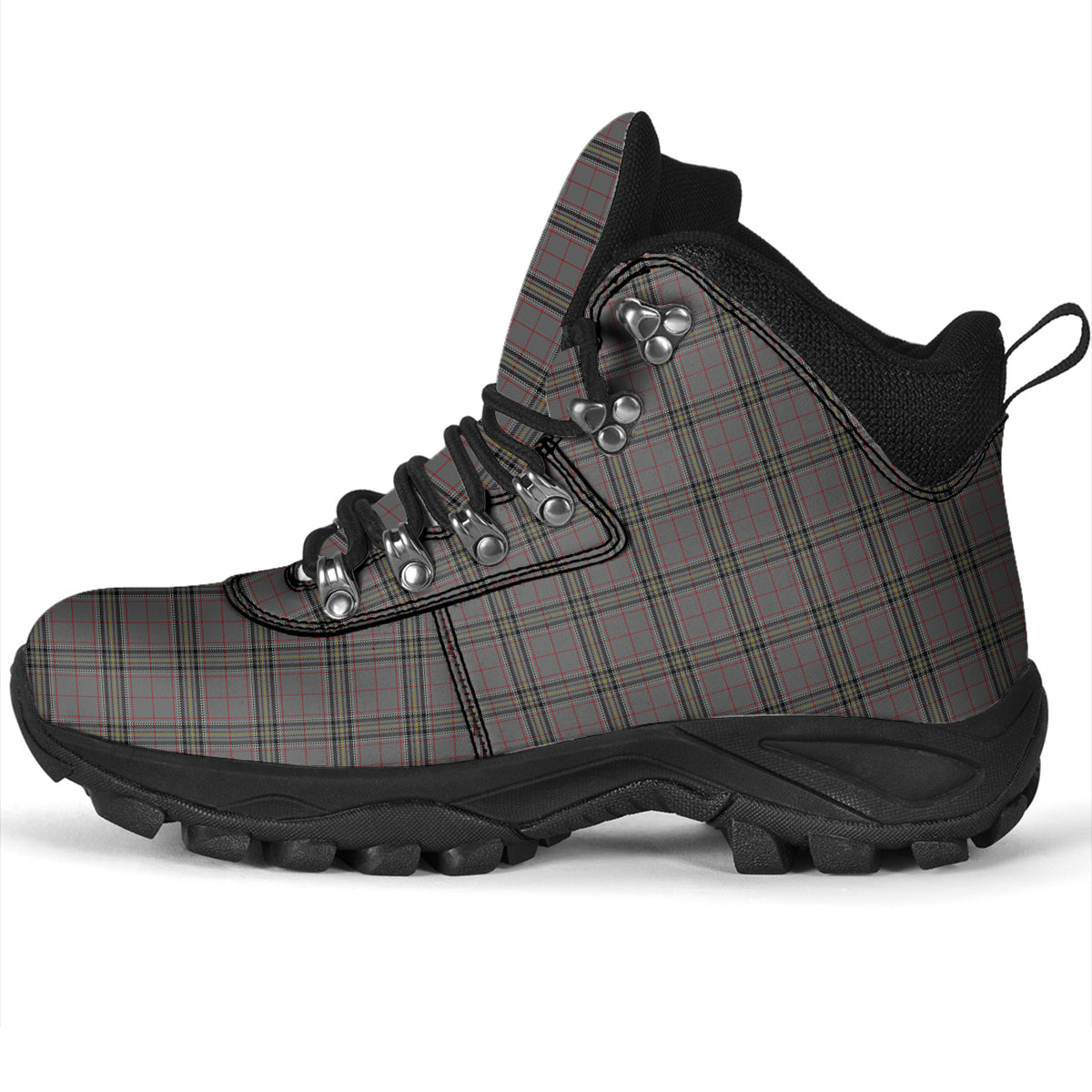 Stewart Grey Tartan Alpine Boots - Tartanvibesclothing