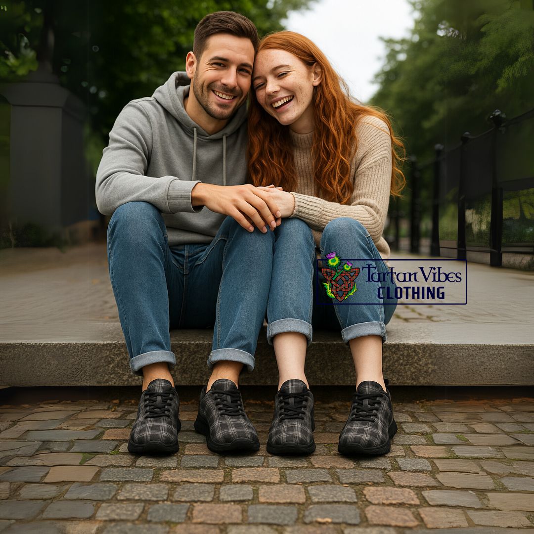 Stewart Mourning Tartan Sneakers