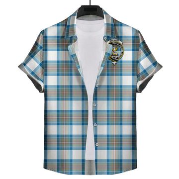 stewart-muted-blue-tartan-short-sleeve-button-down-shirt-with-family-crest