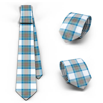 Stewart Muted Blue Tartan Classic Necktie