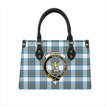 stewart-muted-blue-tartan-leather-bag-with-family-crest