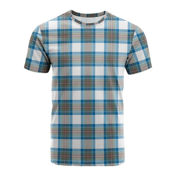 Stewart Muted Blue Tartan T-Shirt