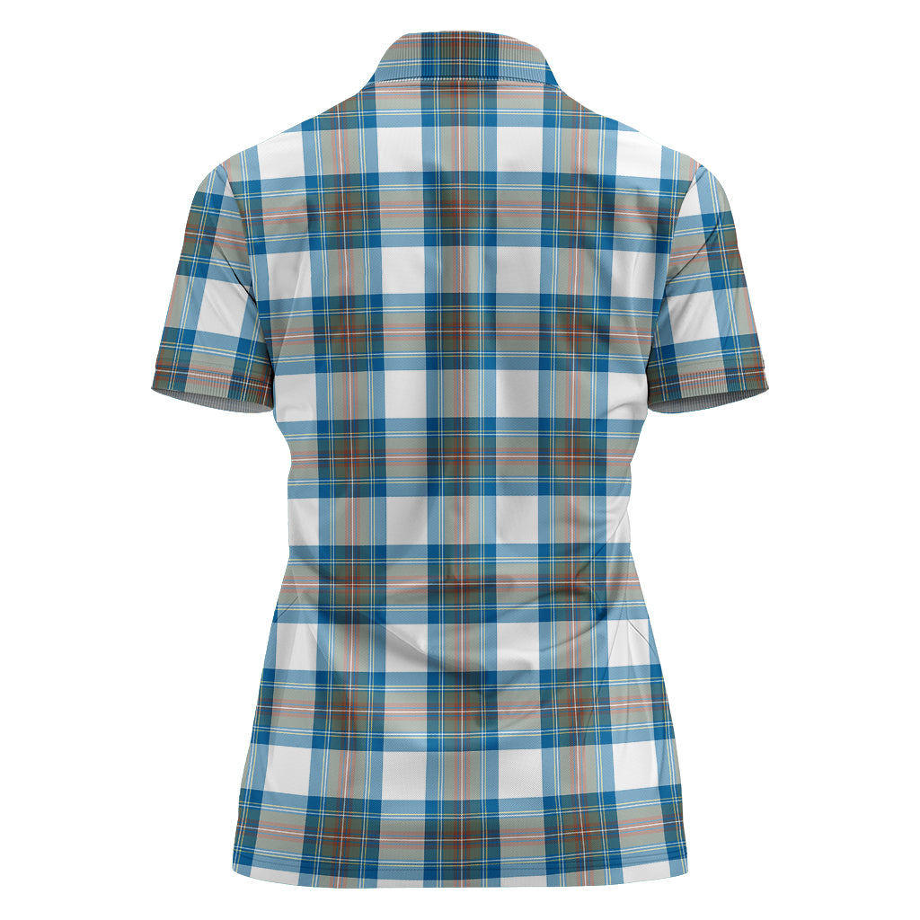 stewart-muted-blue-tartan-polo-shirt-for-women