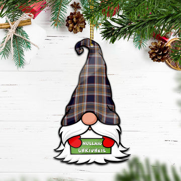 Stewart Navy Gnome Christmas Ornament with His Tartan Christmas Hat