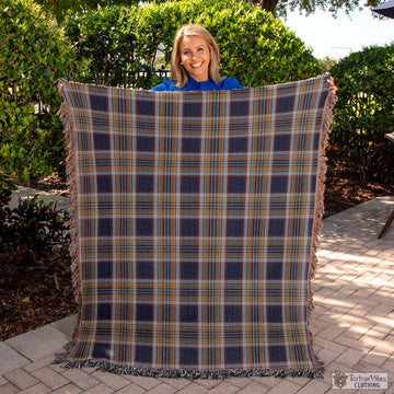 Stewart Navy Tartan Woven Blanket