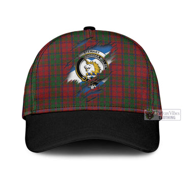 Stewart of Appin Tartan Classic Cap with Family Crest In Me Style