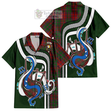 Stewart (Stuart) of Appin Tartan Hawaiian Shirt with Epic Bagpipe Style