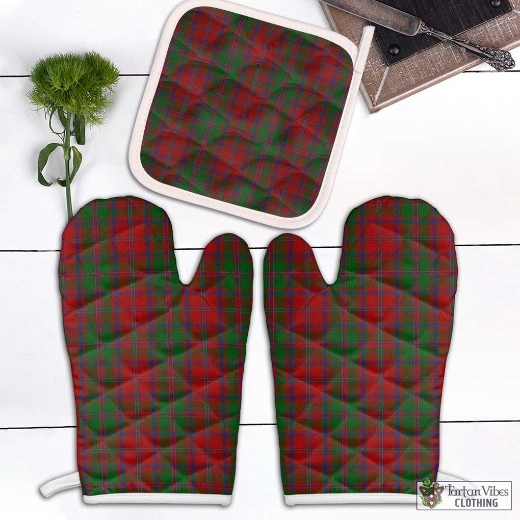 Stewart (Stuart) of Appin Tartan Combo Oven Mitt & Pot-Holder Combo 1 Oven Mitt & 1 Pot-Holder White - Tartan Vibes Clothing