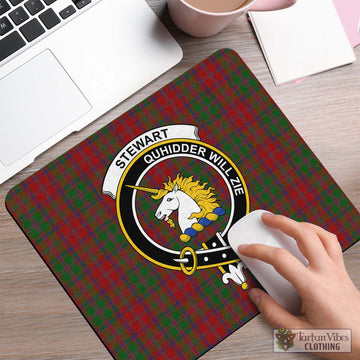 Tartan Vibes Clothing Stewart of Appin Tartan Mouse Pad with Family Crest