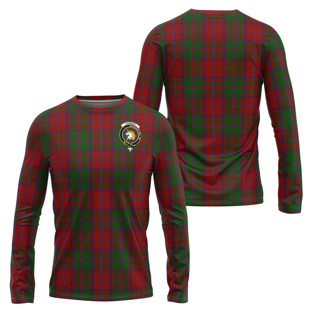 stewart-of-appin-tartan-long-sleeve-t-shirt-with-family-crest