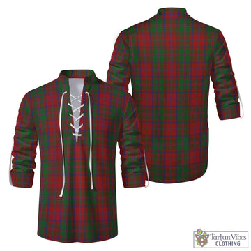 Stewart of Appin Tartan Men's Scottish Traditional Jacobite Ghillie Kilt Shirt