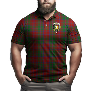 Stewart of Appin Tartan Men's Polo Shirt with Family Crest