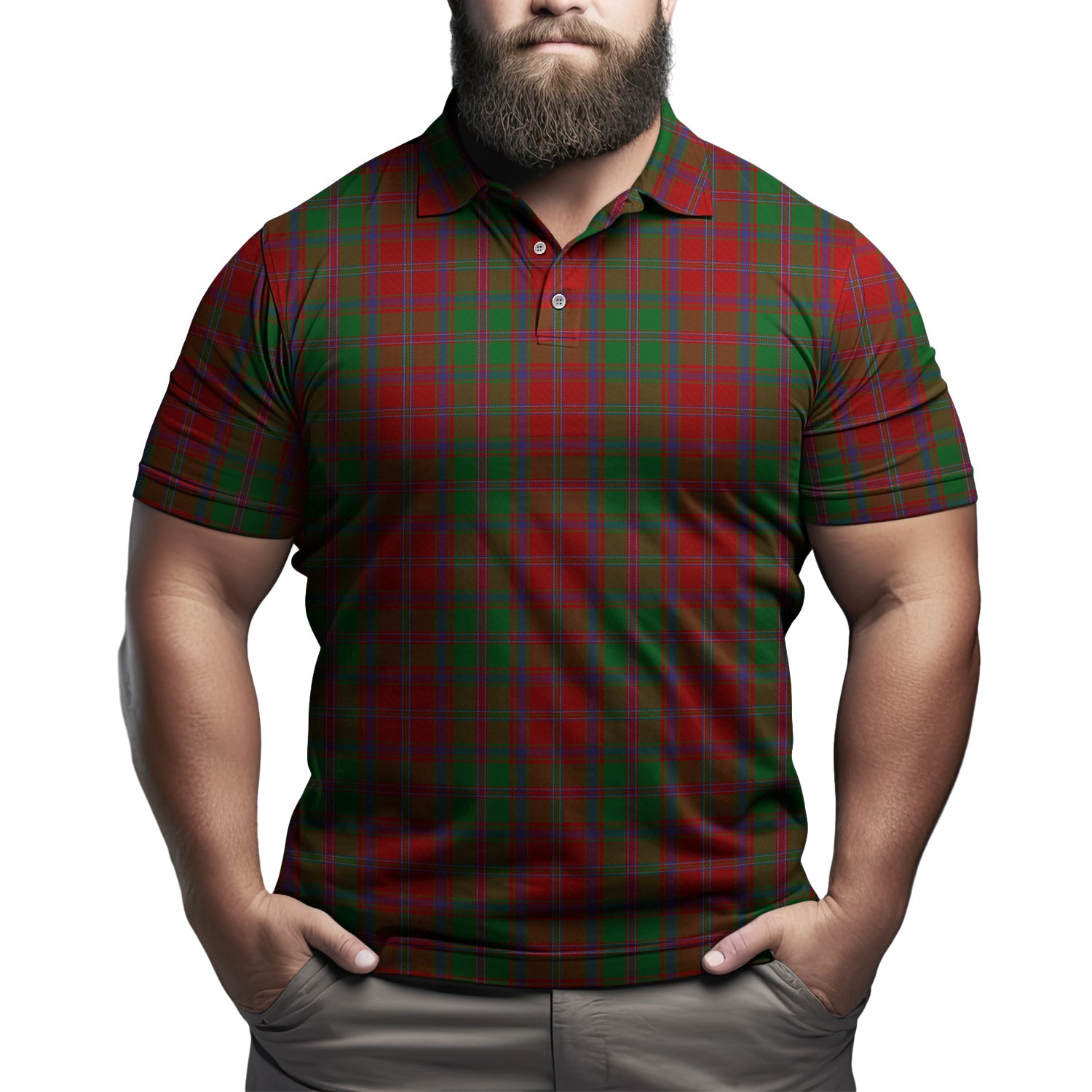Stewart (Stuart) of Appin Tartan Mens Polo Shirt Kid - Tartan Vibes Clothing