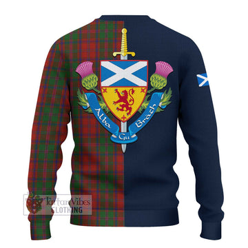 Stewart (Stuart) of Appin Tartan Ugly Sweater Alba with Scottish Lion Royal Arm Half Style