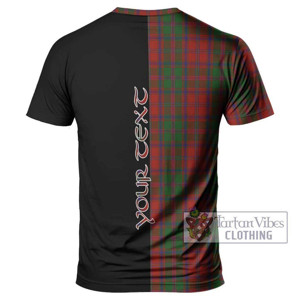 Stewart (Stuart) of Appin Tartan T-Shirt with Family Crest and Half Of Me Style - Tartanvibesclothing Shop