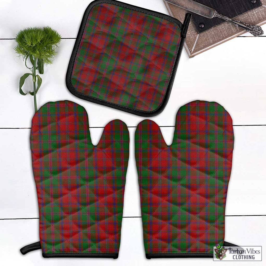 Stewart (Stuart) of Appin Tartan Combo Oven Mitt & Pot-Holder Combo 1 Oven Mitt & 1 Pot-Holder Black - Tartan Vibes Clothing