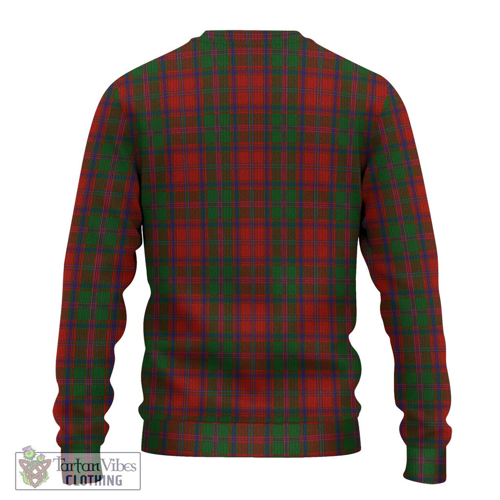 Stewart (Stuart) of Appin Tartan Knitted Sweater with Family Crest DNA In Me Style - Tartanvibesclothing Shop