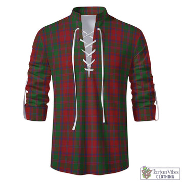 Stewart of Appin Tartan Men's Scottish Traditional Jacobite Ghillie Kilt Shirt