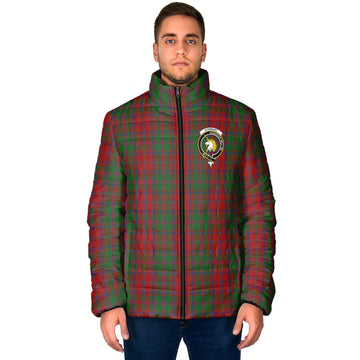 Stewart (Stuart) of Appin Tartan Padded Jacket with Family Crest