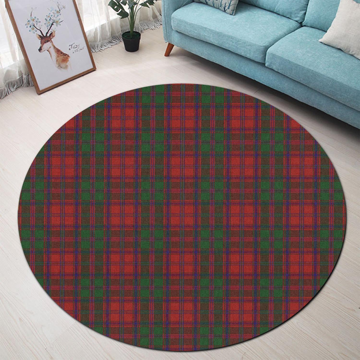 stewart-of-appin-tartan-round-rug