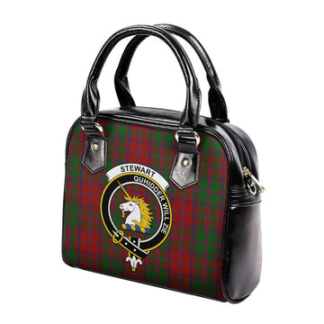 Stewart (Stuart) of Appin Tartan Shoulder Handbags with Family Crest