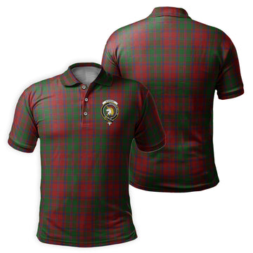 Stewart of Appin Tartan Men's Polo Shirt with Family Crest