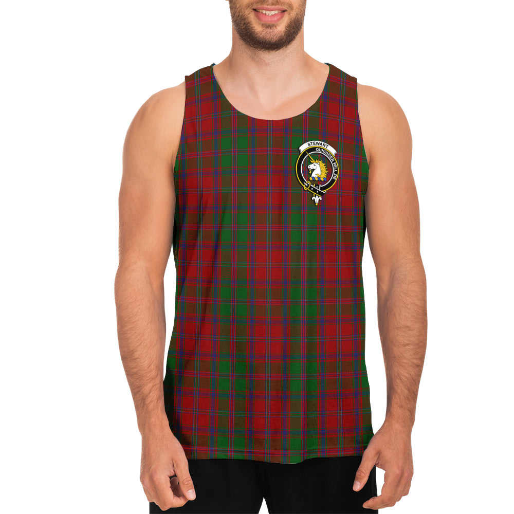 stewart-of-appin-tartan-mens-tank-top-with-family-crest