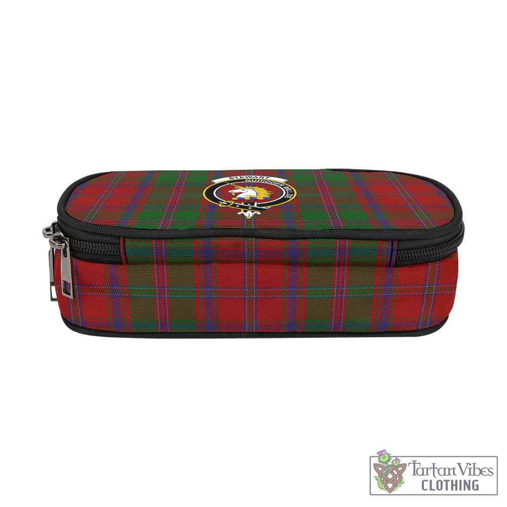 Tartan Vibes Clothing Stewart of Appin Tartan Pen and Pencil Case with Family Crest