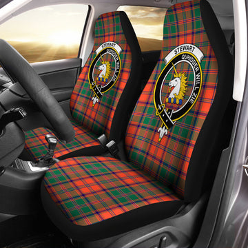 Stewart of Appin Ancient Tartan Car Seat Cover with Family Crest