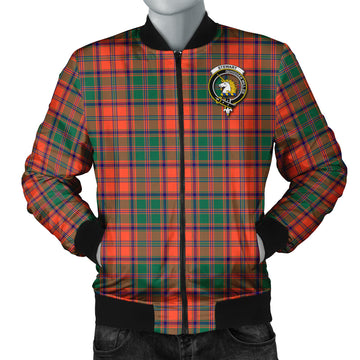 Stewart of Appin Ancient Tartan Bomber Jacket with Family Crest