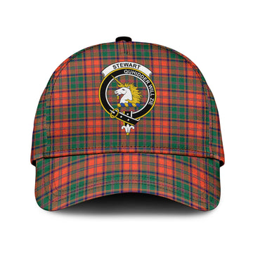 Stewart of Appin Ancient Tartan Classic Cap with Family Crest