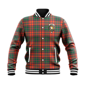 Stewart of Appin Ancient Tartan Baseball Jacket with Family Crest