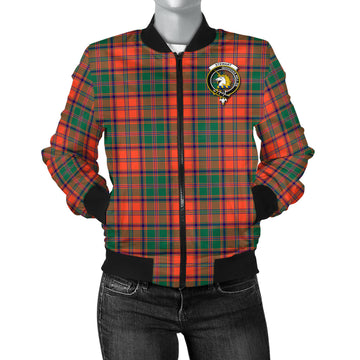 Stewart of Appin Ancient Tartan Bomber Jacket with Family Crest