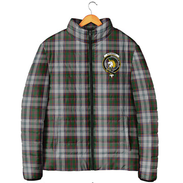 Stewart of Appin Dress Tartan Padded Jacket with Family Crest