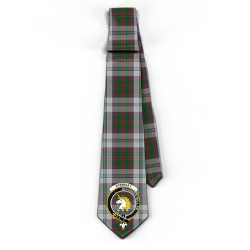 Stewart of Appin Dress Tartan Classic Necktie with Family Crest